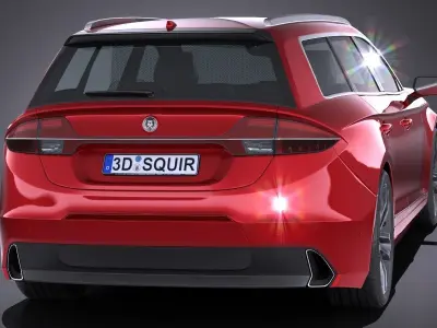 Generic Wagon Estate 2017 3D model