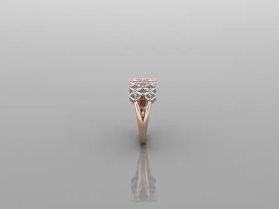 Solitaire Ring Version 1 SR14 3D model