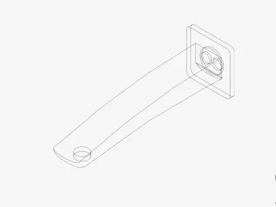 Wall Spout - Luxury - Rapid - Bath Low-poly 3D model