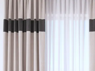 Set 113 Curtains 3D model