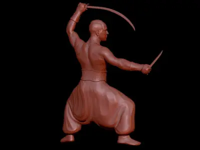 Cossack statue model 3D print model