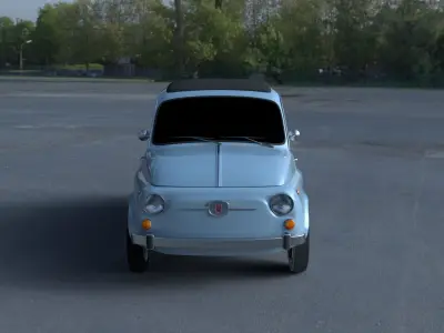 Fiat 500 Nuova 1957 HDRI 3D Model 3D model