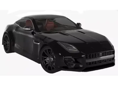 Jaguar f tayp  Low-poly 3D model