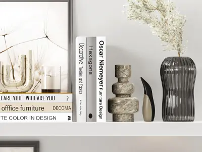 Decorative Set 004 3D model purchase