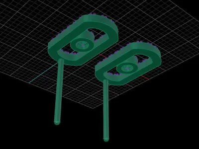 Messika Earrings 3D print model