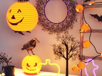 KUSTFYR Halloween decorations and decor IKEA 3D model