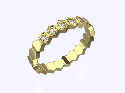Wedding woman ring  3D print model