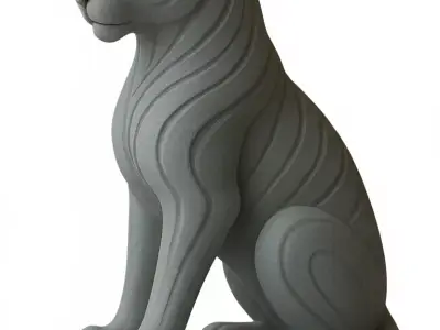Panther Statue 3D Model for 3D Printing 3D print model