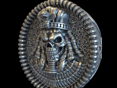  skull ring jewelry Egyptian vol1 3D print model