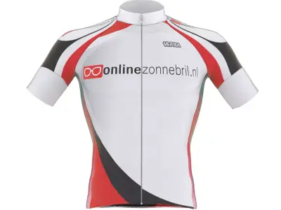 Cyclist bib t shirt 3D model