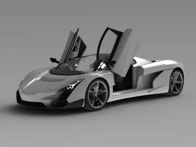 Concept Supercar Azion 2 3D model