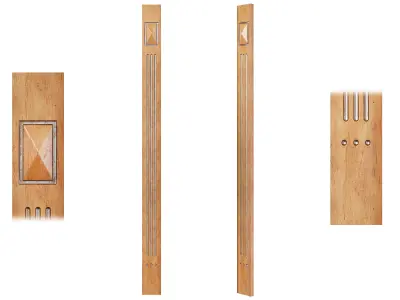 Classic pilaster 03 3D model