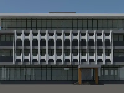 Co-working office 3D model