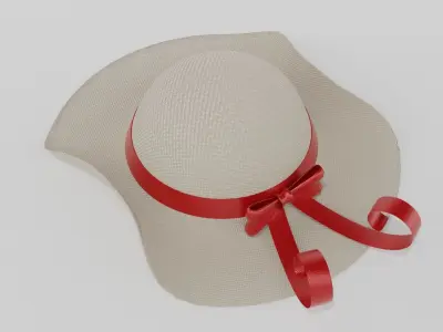  woman hat  3D model