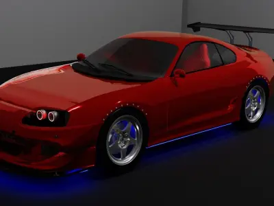 Toyota Supra - Optional Underglow LEDs 3D model