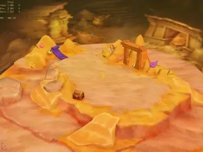 Game Low-Mode - Desert Underground Treasure 02 3D model