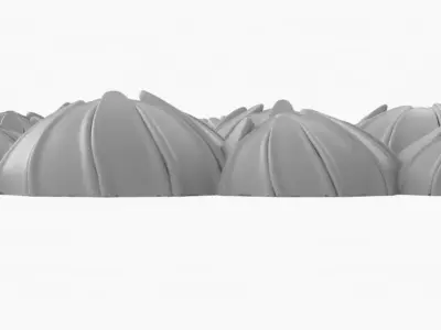 High Poly Flower Buds 3D Print Model 3D print model