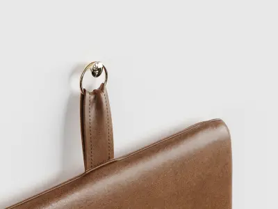 Leather Bench By Thornam 3D model