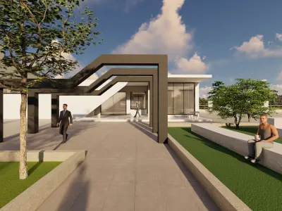 Complete Architecture Thesis  Sports AND Wellness Complex 3D model
