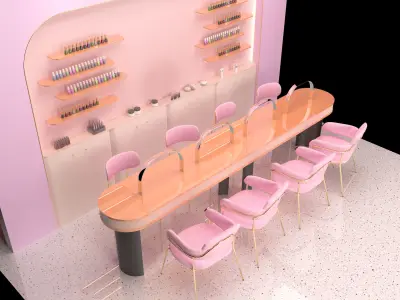 Beauty salon 3D model purchase