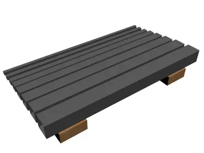 065in Wall Square Ornamental Tube 3D model