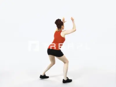 Yearn 11L Volleyball Overhead Sports Woman Low-poly 3D model