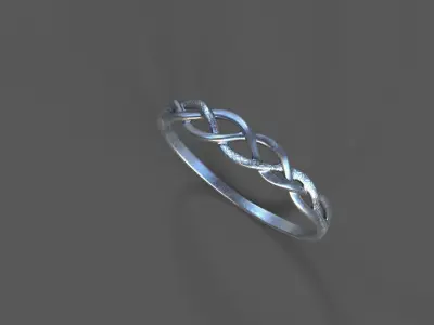 High-Quality 3D Ring Model Low-poly 3D model 11