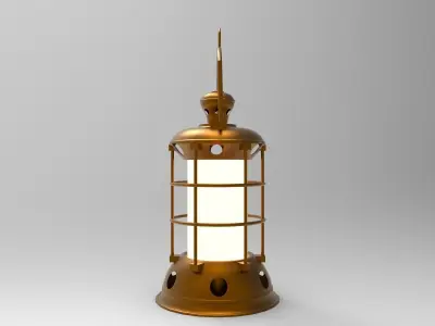 lantern B brass 3D model