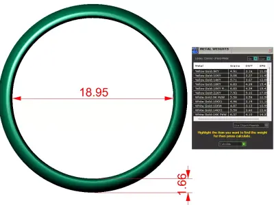 6 size flat matching band collection  3D print model