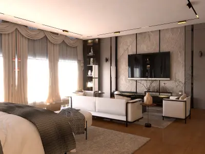 royal bedroom  3D model