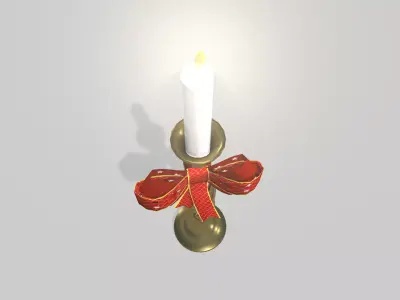 Christmas - Twist Chandelier 3D Model 3D model