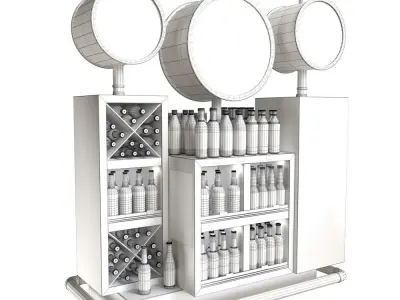 Craft Beer table 3D model