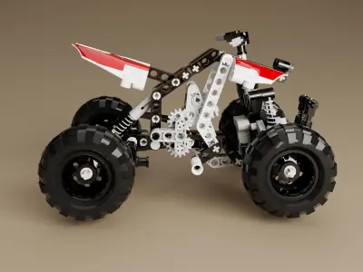 Lego Technic Quad Bike 3D model