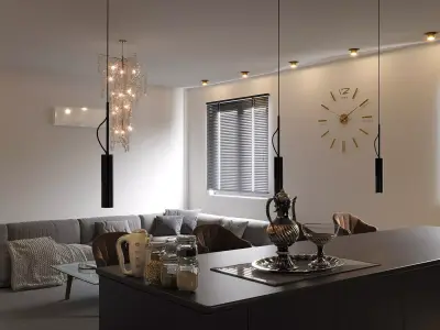 kitchen interior dizayn 3D model