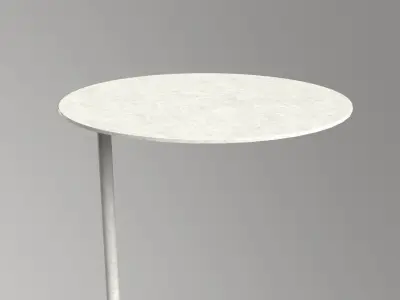 Mitzi Table white finish Low-poly 3D model