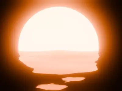 Sunset Animation Loop Free 3D model