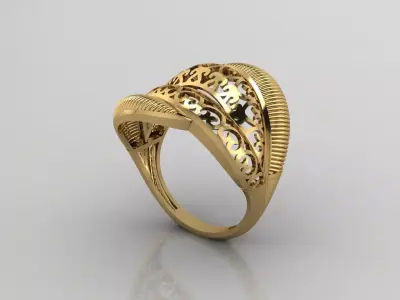 Women Plain Ring Ready STL Models Womens Ring 3d models 3D print model 18