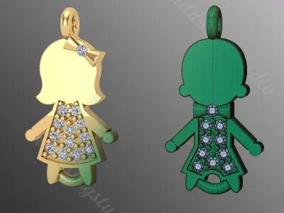 Pendant kt10 3D print model
