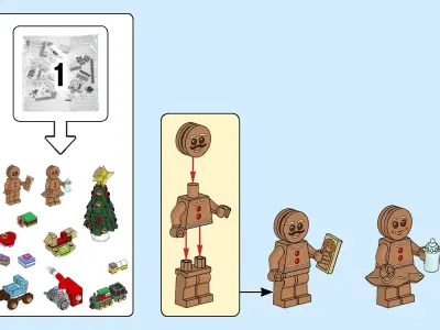 TwindBricks3D - 10267 Gingerbread House 3D print model