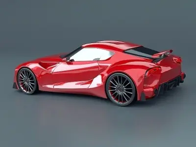 Toyota ft1 concept car restyled 3D model
