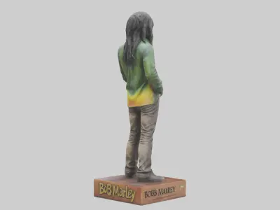 Bob Marley statue model 3D model