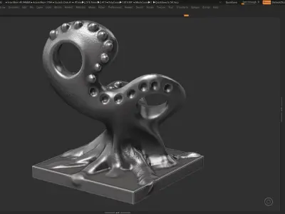 Modern Abstract Decorative sculpture 3d print model 3D print model 8