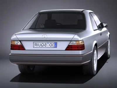 Mercedes-Benz E class W124 Coupe 1990 VRAY 3D model