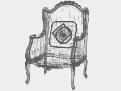 Carved sofa for cnc 14 3D model