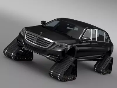 Mercedes Maybach Pullman Crawler 2016 3D model