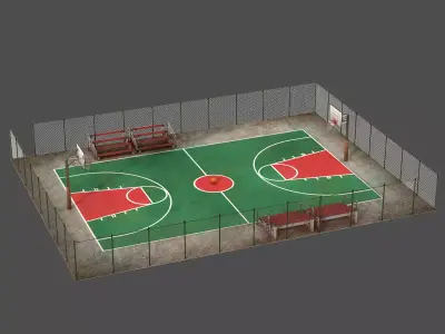 Basketball Court 3D model