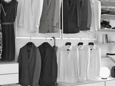 Walk-in Closet Rimadesio Abacus 2 3D model