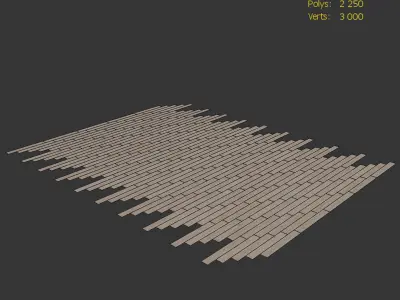 Wood floor Oak Nordic NEW Brushed 3D model