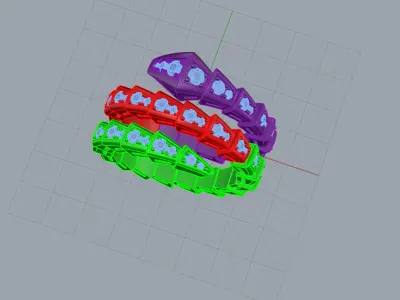 Serpent Ring 61442 3D print model