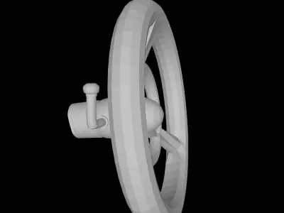 TOY CAR STEERING WHEEL - SPARE PARTS 3D print model